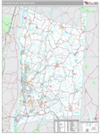 Dutchess County Wall Map Premium Style